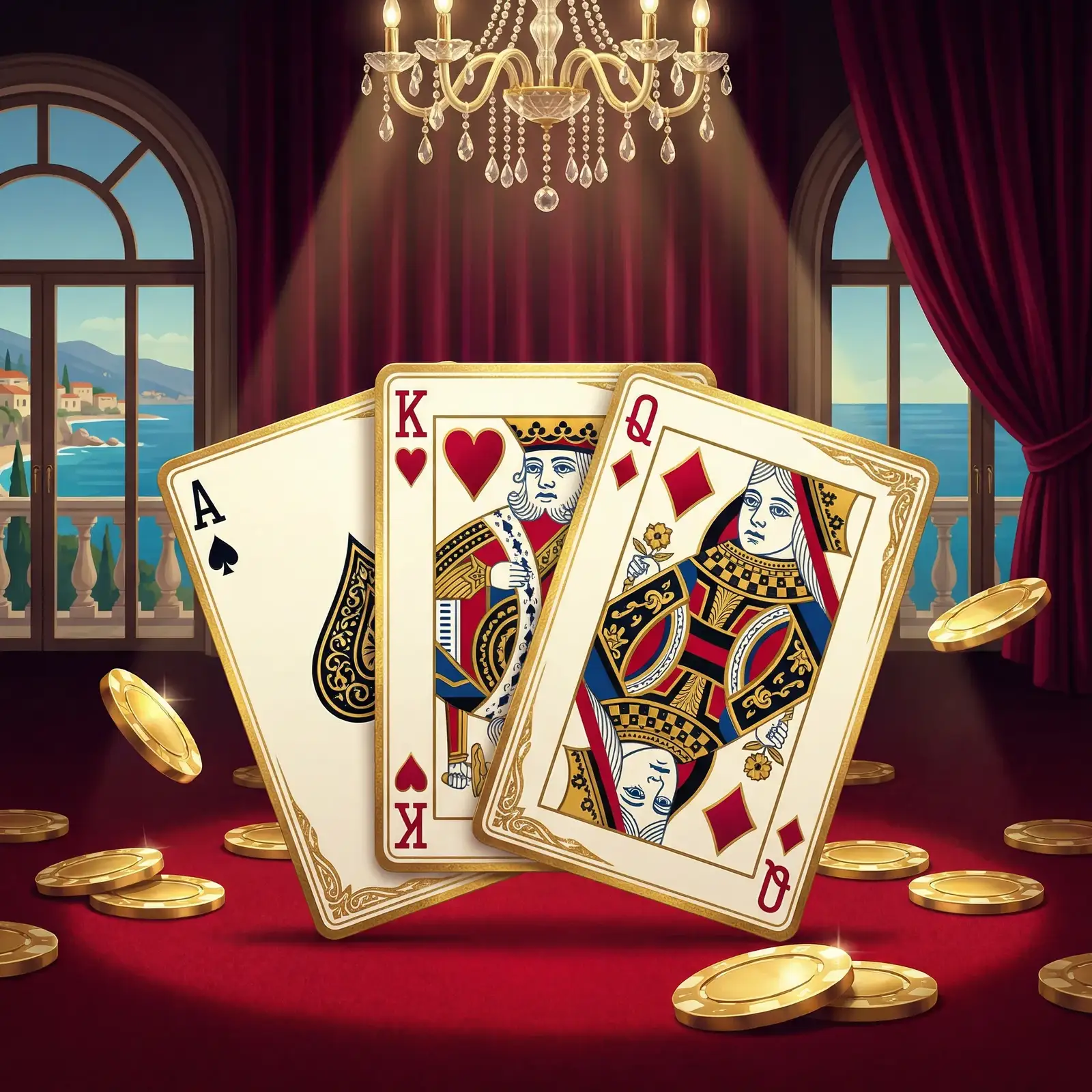 开元棋牌红毯炸金花三张扑克牌